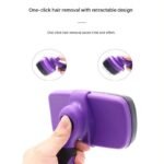 Yellow Pet Grooming Brush - Large Self-Cleaning Deshedding Tool for Cats and Dogs - Image 6