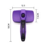 Yellow Pet Grooming Brush - Large Self-Cleaning Deshedding Tool for Cats and Dogs - Image 7