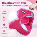 Black Breathable Dog Harness and Leash Set - Adjustable Reflective Pet Vest with Swivel Clip(Size: XL) - Image 2