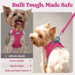 Black Breathable Dog Harness and Leash Set - Adjustable Reflective Pet Vest with Swivel Clip(Size: XL) - Image 5
