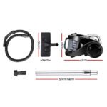 Devanti 2200W Bagless Vacuum Cleaner Black - Image 8