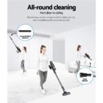 Devanti Stick Vacuum Cleaner Brushless Cordless 350W Grey - Image 5