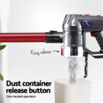 Devanti Stick Vacuum Cleaner Bagless Cordless Red 150W - Image 6