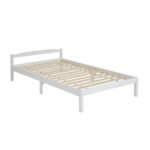 Artiss Bed Frame King Single Size Wooden White LEXI - Image 8