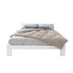 Artiss Bed Frame Queen Size Wooden White JADE - Image 3