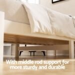 Artiss Bed Frame Single Size Wooden Platform with 2 Storage Drawers White SOFIE - Image 5