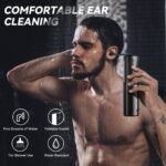 Electric Ear Cleaner with 5 Modes - Rechargeable Ear Irrigator with LCD Display, Foldable Nozzle, and Soft Silicone Tips for Safe Earwax Removal at Home or Travel (Black) - Image 2