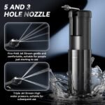 Electric Ear Cleaner with 5 Modes - Rechargeable Ear Irrigator with LCD Display, Foldable Nozzle, and Soft Silicone Tips for Safe Earwax Removal at Home or Travel (Black) - Image 4
