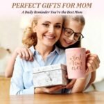 Best Mom Ever Coffee Mug Gift Set with Lid, Spoon & Coaster, 14oz Pink Marble Ceramic Cup for Mother's Day, Birthday, Christmas, Valentine's Day (Pink) - Image 4