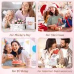 Best Mom Ever Coffee Mug Gift Set with Lid, Spoon & Coaster, 14oz Pink Marble Ceramic Cup for Mother's Day, Birthday, Christmas, Valentine's Day (Pink) - Image 6