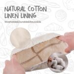 2 Pack Oval Sourdough Proofing Basket Set with Linen Liner, Natural Rattan Bread Fermentation Bowl for Artisan Baking, Splinter-Free Dough Rising Basket for Home Bakers (10 inch,Beige) - Image 5