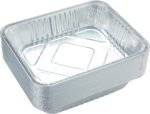 20 Pack Heavy-Duty Disposable Aluminum Foil Pans for Baking, Grilling & Catering - Extra Thick Rectangular Trays for Oven, BBQ & Steam Table Use (Silver)