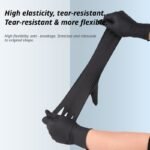 300Pcs Heavy-Duty Black Disposable Nitrile Gloves-Extra Large - Image 4