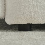 35 "Teddy fabric sofa, modern lounge chair, upholstered with a pillow - Image 6