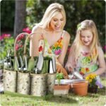 Premium 9-Piece Stainless Steel Garden Tool Set with Durable Storage Tote Bag - Heavy Duty Gardening Hand Kit with Ergonomic Wooden Handles, Pruning Shears and Spray Bottle - Image 2