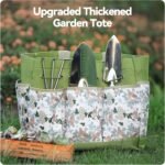 Premium 9-Piece Stainless Steel Garden Tool Set with Durable Storage Tote Bag - Heavy Duty Gardening Hand Kit with Ergonomic Wooden Handles, Pruning Shears and Spray Bottle - Image 3