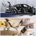 Cordless Handheld Vacuum Cleaner set -  USB Rechargeable Portable Car Vacuum with Detachable Nozzle, Lightweight Dust Buster for Car Interior, Home, Office and Pet Hair - Image 3