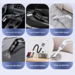 Cordless Handheld Vacuum Cleaner set -  USB Rechargeable Portable Car Vacuum with Detachable Nozzle, Lightweight Dust Buster for Car Interior, Home, Office and Pet Hair - Image 5