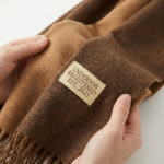 Brown and Caramel color Double-Sided Reversible Imitation Cashmere Scarf for Women - Soft Warm Winter Neck Wrap with Classic Boho Tassel Edge, Solid Color Design for Versatile Styling - Cozy Everyday Accessory for Travel, Work & Casual Wear - Image 6