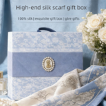 Mulberry Silk Square Scarf for Women - 53x53cm Floral Print Neck Scarf with Gift Box, Soft Lightweight Silk Headscarf for  Birthday, Anniversary - Elegant Gift for Mum, Grandma, Teachers - Image 2